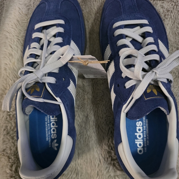Adidas Womens Samba Sneakers In Blue and Grey,/ White Size 8.5  NWT - Picture 6 of 11